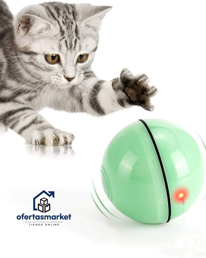 Pelota Inteligente para Gatos con Luz LED