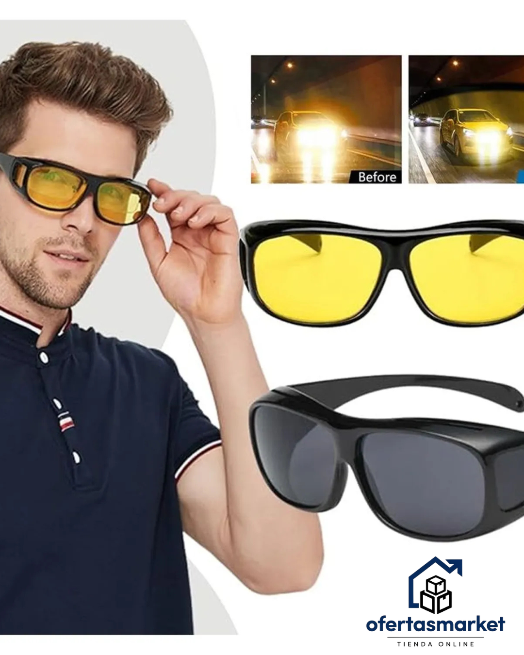 Gafas HD Vision Día y Noche